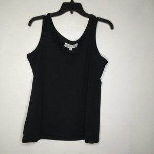 ORGANIC RAGS EVEYLN & ARTHUR BLACK SLEEVELESS TANK TOP SIZE LARGE